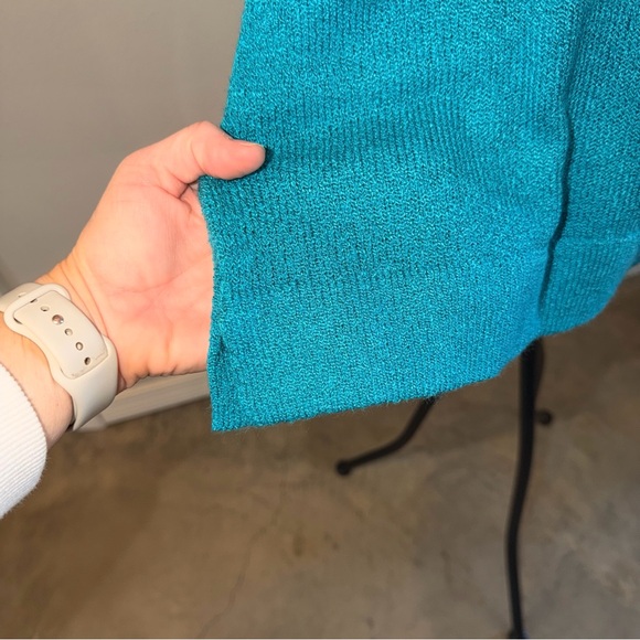 Carolyn Taylor Turquoise Button Down Shirt Grannycore Cottagecore - Picture 6 of 9